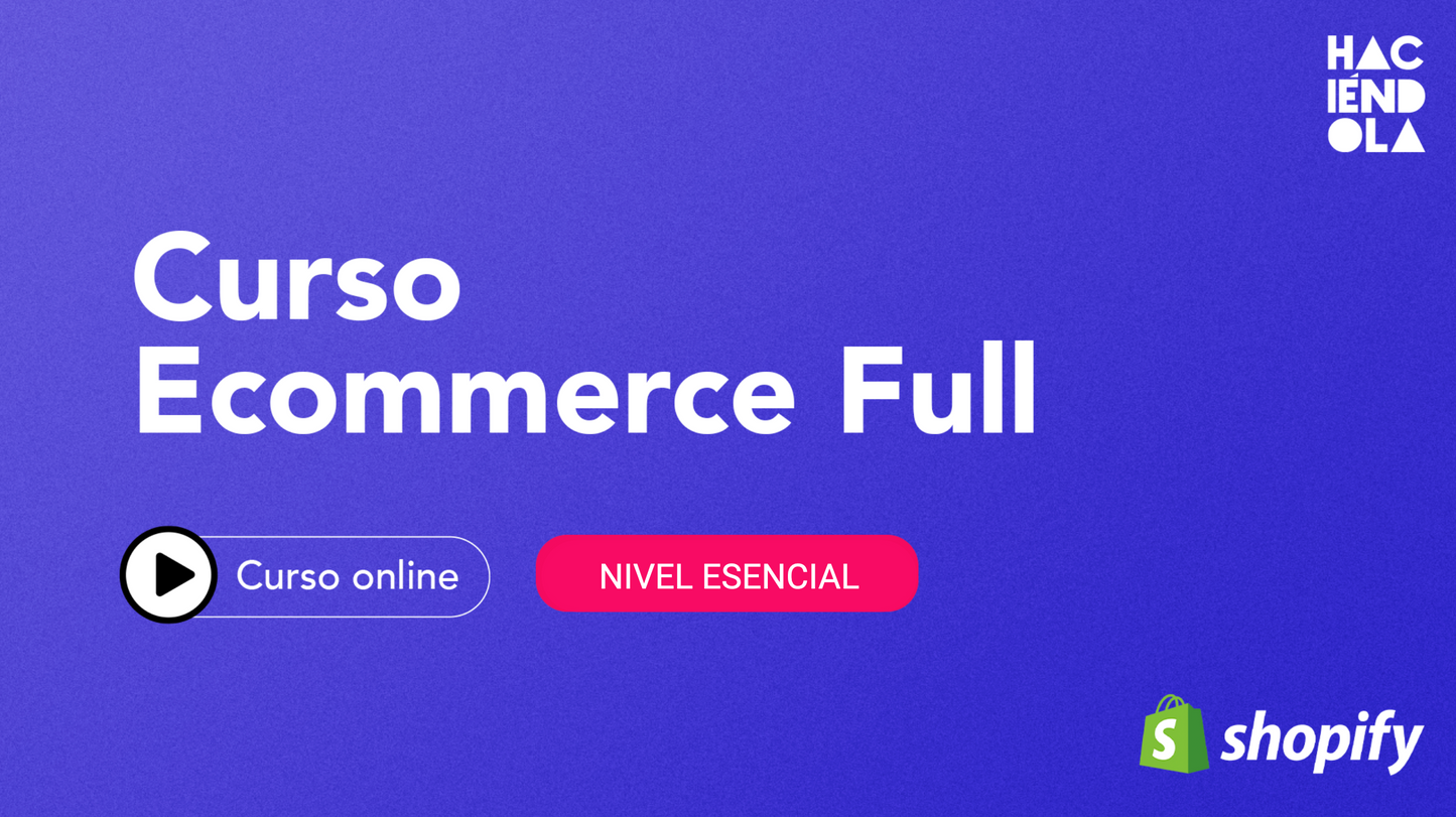 Curso Ecommerce Shopify