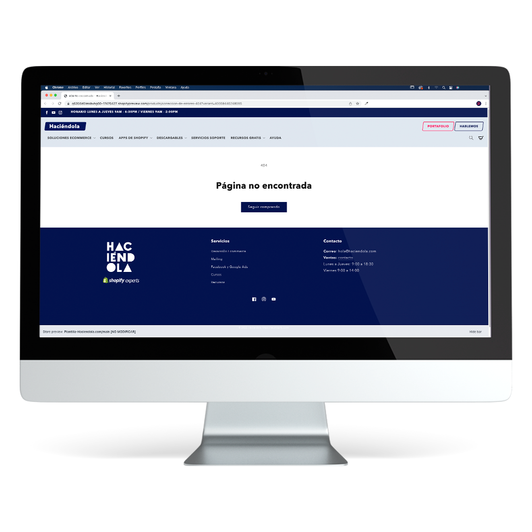 Corrección de Errores 404