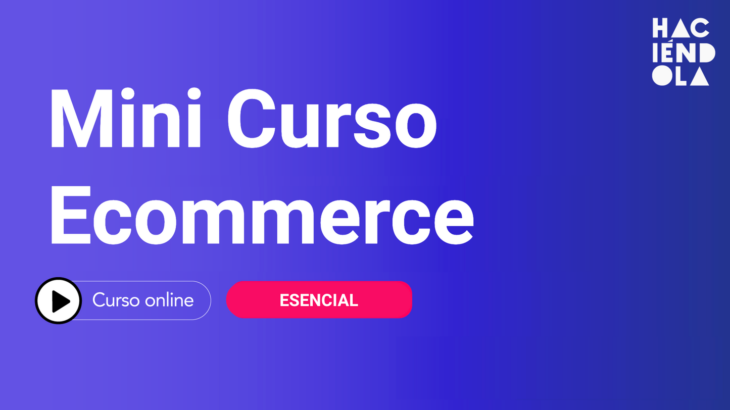 Mini Curso Ecommerce